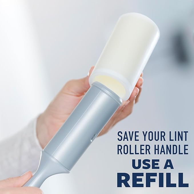 Scotch-Brite Everyday Clean Lint Roller, Lint Remover for Pet Hair, Dark Clothes, Furniture, and Dusty Surfaces, Picks Up Fur & Fluff in Your Home, Car, & Office, 2 Pack, 140 Adhesive Sheets Total