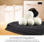 (Upgraded) SnugPad XL Size Wool Dryer Balls Natural Fabric Softener & 100% Organic Premium New Zealand Wool, Reduce Wrinkles & Save Time, Baby Safe & Hypoallergenic, White 6Count