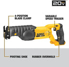 DEWALT 20V MAX Reciprocating Saw, 3,000 Strokes Per Minute, Variable Speed Trigger Cordless Saw, Tool Only (DCS380B)