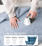 Bymore Fabric Shaver, Sweater Shaver Pill Remove Fuzz, Upgraded Efficient Lint Shaver Remover for Furniture Clothes Couch Cashmere(65mm Mesh, White)