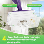 42 Count Disposable for Swiffer Wet Jet Pads for Swiffer WetJet Spray Mop, Extra Strong Dirt Locking and Water Absorbent, Powerful Stain Removal