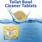 Toilet Bowl Cleaner Tablets (24 Count) | Septic Safe, Eco-Friendly Drop-in Tablets for Continuous Cleaning | Powerful Stain & Limescale Remover with Long-Lasting Fresh Scent