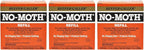 NO-Moth Closet Hanger Refills - Moth Cakes for Hanger Storage, Non-Odorous Moth Cakes for Closet, Kills Clothes Moths, Carpet Beetles, Eggs & Larvae (2 Moth Cakes, Pack of 3)