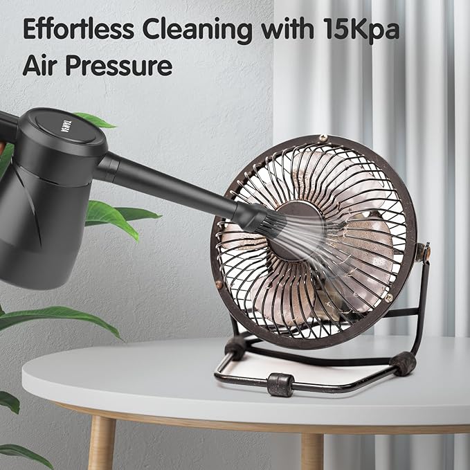 AFMAT Electric Air Duster Air Blower, Replacement for Compressed Air Cans, Multi-Use Cleaning Tools with 9.8ft Cord for Electronics, Keyboard, Fans, Hairs, Cars, BBQ, Super Powerful and Last for Years