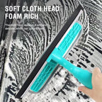4 in 1 Window Cleaning Kit, Professional Window Vacuum Squeegee with Spray Bottle, Window Cleaner Brush Tools for Shower Wall Mirror Glass Car Windshield Countertop