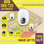 GRX-T25, Ultrasonic Pest Control Repeller - Electronic & Ultrasound, Indoor Plug-in Repellent - Get rid of - Rodents, Mice, Squirrels, Bats, Insects, Bed Bugs, Ants, Fleas, Spiders, Roaches (2 Pack)