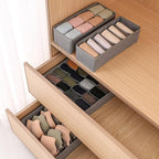 Dresser Drawer Organizer 8 Pack Clothes Underwear Sock Storage Pink Drawer Dividers Grey Foldable Closet Organizer Storage Box Dresser Drawer Organizers