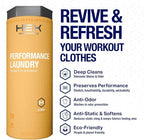 HEX Performance Laundry Detergent, Citrus, 100 Loads (Pack of 2) - Designed for Activewear, Eco-Friendly, Concentrated Formula