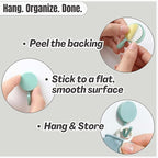 IMARU 3 Pairs Dishwashing Gloves with Hanging Hooks - Reusable Rubber Cleaning Gloves for Household & Kitchen & Gardening, Non-Slip & Waterproof & Durable (Small)