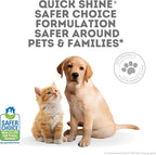 Quick Shine Plant Based Pet Floor Cleaner 27 oz, 2Pk | Ready to Use, Removes Dirt, Streak Free, No Rinse | Hardwood, Laminate, Luxury Vinyl Plank LVT, & Tile | Safer for Kids, Pets & Our Environment