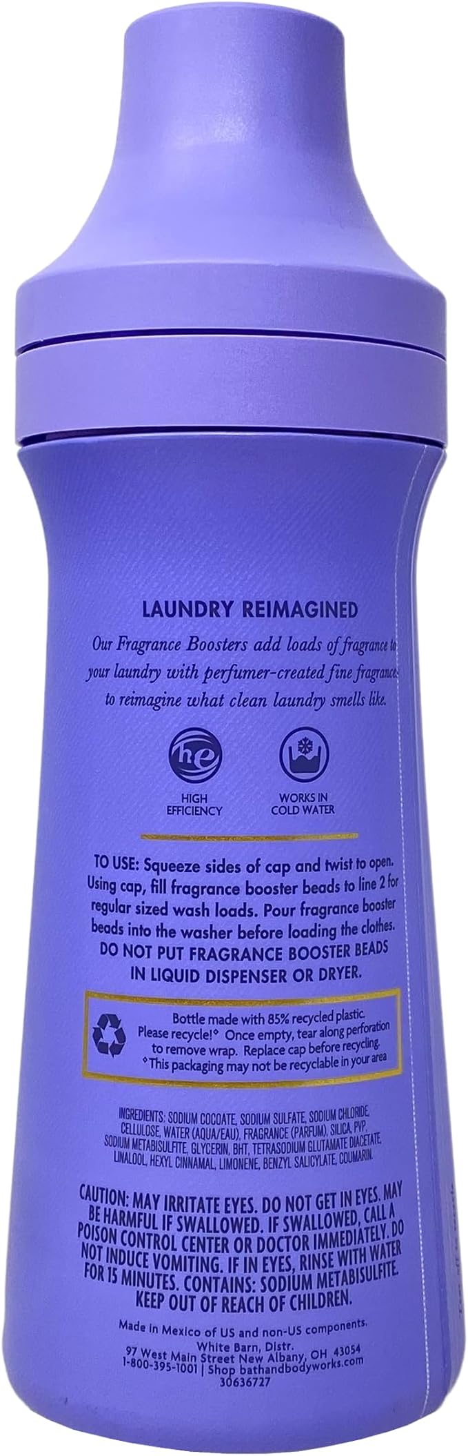 Bath & Body Works Lavender Vanilla 2 Fabric Care Fragrance Boosters with a Natural Oats Bar Soap