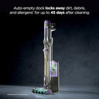 Shark Cordless Vacuum Cleaner with HEPA Filter, PowerDetect Clean & Empty, Powerful Suction, Auto-Empty System, Pet Hair Pickup, Carpets & Hardfloor, Dark Gray, IP3251