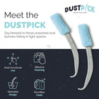 Reusable Microfiber Duster & Crevice Cleaning Brush | Versatile Cleaning Tools for Blinds, Window Tracks, Shutters, Baseboards, Kitchen Gaps | Microfiber Window & Space Cleaner (Pack of 2)