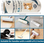 Large Lint Roller Refills for Pet Hair 6.3 Inch 360 Sheets Extra Sticky Fluff Roller Supplement for Cat and Dog Hair Removal Clothes Carpet Couch Floor Remove dust