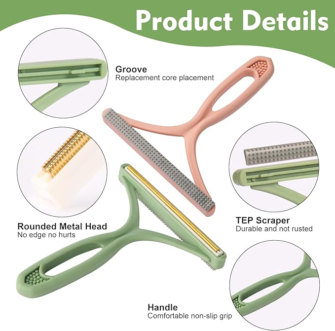 3 in 1 Lint Remover,Pet Hair Remover, Dog Cat Hair Remover,Carpet Rake,Lint Brush,Lint Shaver for Carpets, Multi Fabric Edge and Carpet Rake,Car Mat,Couch,Pet Bed,Furniture & Rug(1 PC)