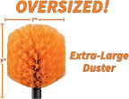 18-48״ Cobweb Duster with Extension Pole Outdoor & Indoor // Cobweb Brush and Spider Web Remover for Outside & Inside Use // Spider Brush with Lightweight & Sturdy Telescopic Extension Pole