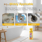 Drain Cleaner Foam, Foaming Drain Cleaner, Floral Sink Cleaner and Deodorizer for Kitchen Sinks, Shower Drains, Tubs. 2pcs, Floral