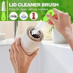 Bottle Brush Cleaner Set of 3, 14 in Long Handle Water Bottle & Straw Cleaner Brushes for Washing Tumblers, Baby Bottles, Cup Lid Cleaning Brush