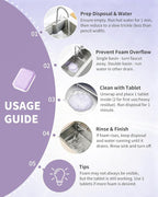 Garbage Disposal Cleaner Deodorizer Tablets - 24 Pack Powerful XL Sink Disposal Cleaner Foaming Tablet, Lavender Foam Garburator Disposer Freshener, Natural Kitchen Drain Cleaning Care, 1 Year Supply