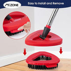 Scrubber Mop Head Replacement Compatible with O Cedar EasyWring 1 Tank System, Spin Mop Scrub Brush Head, Hard Bristle Cleaning Brush Attachment for Kitchen Tile Floor, Not Fit RinseClean