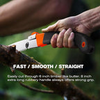 REXBETI Folding Saw, Extra Long 14 Inch Blade Backpacking Saws for Hiking Camping, Dry Wood Trimming Pruning Saw With 4 Cutting Angle Hard Teeth, Large Garden Saws with SK-5 Steel