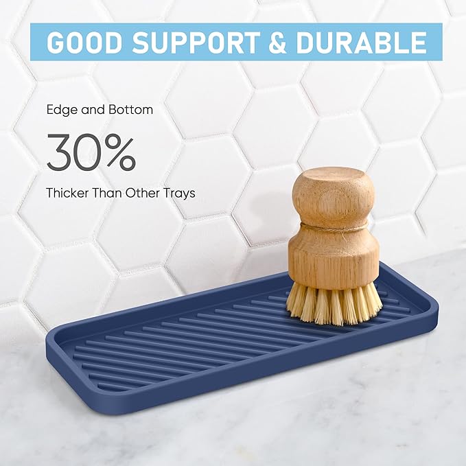 EG-SIPRO Silicone Sink Organizer Tray, 2-Pack, SASA Color, Unisex