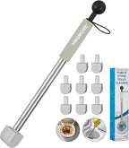 Pumice Stone for Toilet Cleaning,16.14In Extra Long Handle Toilet Pumice Stone Toilet Bowl Cleaner Brush Toilet Scrubber for Toilets Bathtubs Grills Sinks