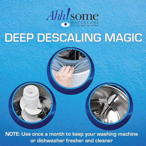 2 in 1 Washing Machine/Dishwasher Bio Cleaner & Deodorizer Gel, 24 Cleanings in a single container, Septic Safe Formula to clean inside out of Front End, Top End, HE Washing Machines and Dishwashers