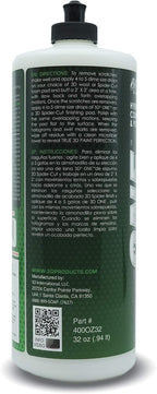 3D One Car Scratch & Swirl Remover Hybrid Rubbing Compound & Polish Buffing Compound for True Paint Correction 32oz Made in USA