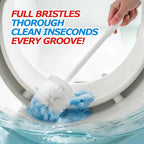 2Pack Toilet Bowl Brush and Holder Set - Toilet Scrubber Brush,Cleaning Brush,Bathroom Decor,Household Essentials,Cleaning Supplies,Home Essentials,White