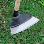 DOITOOL Heavy Duty Garden Hoe Tool Solid Steel Hand Hoe for Weeding Digging Soil Loosening and Planting in Backyard and Farm