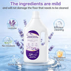 Floor Cleaning Solution Lavender Scent, Compatible with Roborock Cleaning Solution Quick Drying Without Residue Suitable for All Robot Vacuums and Wet Dry Dual-Use Vacuum Cleaners (1 L, Lavender)