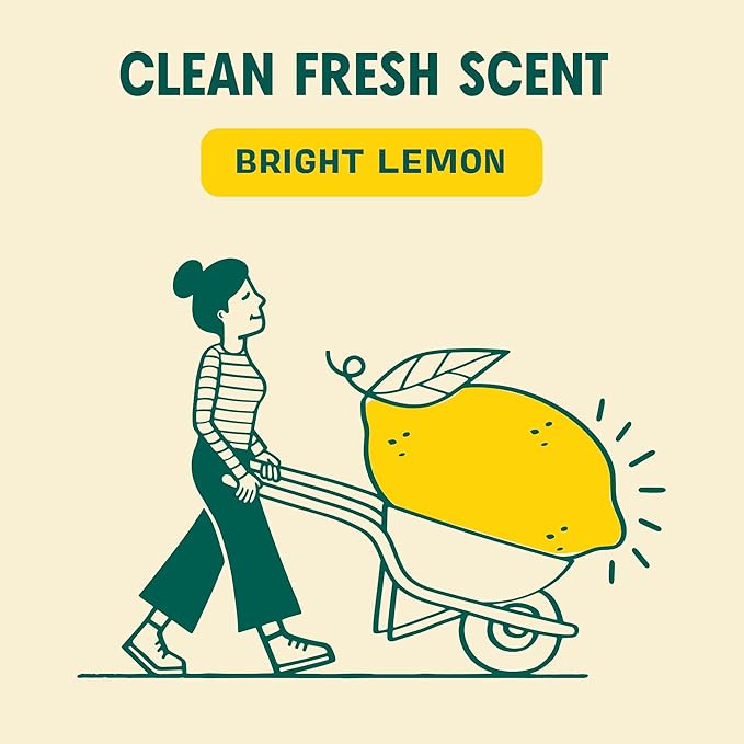 Aunt Fannie's Natural Cleaning Vinegar Wipes, Multipurpose Surface Cleaner, Bright Lemon Scent, 35 Count (Pack of 6)