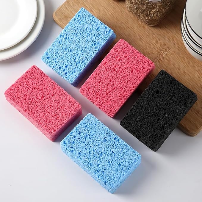 36 - Pack Non-Scratch Scrub Sponges - Sponges for Dishes and Washing Dishes, Cleaning Sponges for Kitchen Home and More（Blue）