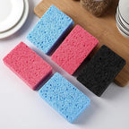 6 - Pack Non-Scratch Scrub Sponges - Sponges for Dishes and Washing Dishes, Cleaning Sponges for Kitchen Home and More（Black）