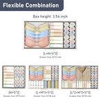 DIMJ Drawer Organizer Clothes- 26 Pack Baby Dresser Organizer for Nursery, Small Fabric Closet Drawer Organizer Bins for Underwears Socks, Foldable Storage Dividers Organization for Bedroom