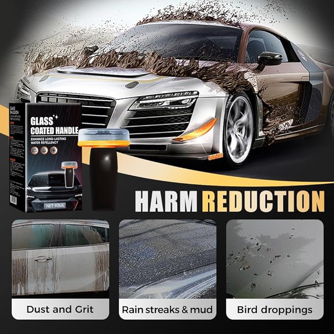 Fiopet Glass Oil Film Remover for Car Windows, 2026 New Oil Film Cleaning Brush, Windshield Remover Glass Cleaning Board for Car, Improve Windshield Clarity for Safe Driving (3)