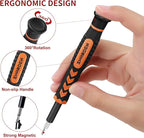SHARDEN 58 in 1 Small Precision Screwdriver Set Magnetic Mini Screwdriver Set with Case Professional Electronic Tools Kit for iPhone, MacBook, Computer, Laptop, PC, RC, PS4, Xbox, Eyeglasses, Watch