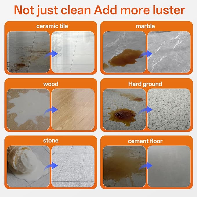 1L Orange Floor Cleaning Solution Compatible With Tineco/Bissell/Dreame And Shark, Fragrance Deodorization, Deep Cleans for Multiple Hard Floors, Suitable With Cordless Wet/Dry Vacuum