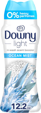 Downy Light Laundry Scent Booster Beads, Ocean Mist Scent, 12.2 OZ, In-wash fabric beads designed to be gentle with a light boost of scent, No Heavy Perfumes
