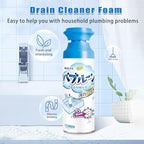 Drain Foam Cleaner, Foam Drain Cleaner, Powerful Sink and Drain Cleaner Foam, Liquid Hair Drain Clog Remover, Foaming Drain Cleaner for Kitchen Drain, Sinks, Tubs (2PCS)
