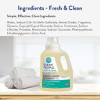 The Clean People Liquid Laundry Detergent - Recyclable Packaging, Stain Fighting - Ultra Concentrated, Laundry Soap - Fresh Scent, 50 fl oz
