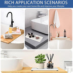 3PCS Water Absorbing Stone Tray, DryingNeat Diatomite Stone Sink Tray, Instant Dry Sink Coasters, Kitchen Sponge Hand Soap Holder, Bathroom Sink Vanity Trays,8 * 4inch and 4 * 4inch