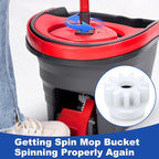 2 Pcs Spin Mop Bucket Replacement Gear Compatible with Ocedar Mop Bucket Pedal Only One Way Bearing Repair Parts