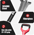 Drain Spade Root Saw Spades Digging Garden Shovel with Fiberglass Handle for Digging, Trenching, Transplanting,45.3 Inches