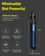HOTO Electric Screwdriver Kit, Upgraded 1/4'' Hex 25 Bits, Magnetic Lid, Rechargeable Cordless Screwdriver, 1500mAh Battery, LED Light, Ideal for Furniture Assembly, Home Repair & Garage Projects