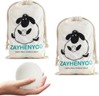 Wool Dryer Balls, 100% New Zealand Wool 12 Pack Reusable & Natural Fabric Softener Alternative Reduces Static Wrinkles Saves Drying Time, Ideal for Sensitive Skin Clothes(Brilliant White)
