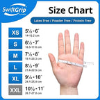 Disposable Nitrile Exam Gloves, Blue, Nitrile Gloves Disposable Latex Free, Medical Gloves, Cleaning Gloves, Food-Safe Rubber Gloves, Powder Free, Non-Sterile, 50-ct Box (XL)