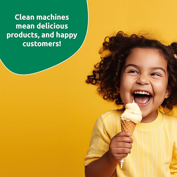Stera Sheen - Green Label Sanitizer + Cleaner + Milkstone Remover | Cleaner and Sanitizer for Soft Serve + Shake Machines + Ice Maker and Ice Machines | By Purdy Products, 100 count, 2 Ounce Sachets