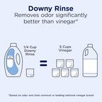 Downy Rinse Laundry Odor Remover, Ocean Mist Scent, 62 FL OZ, Fabric Softener and Laundry Odor Removal Rinse